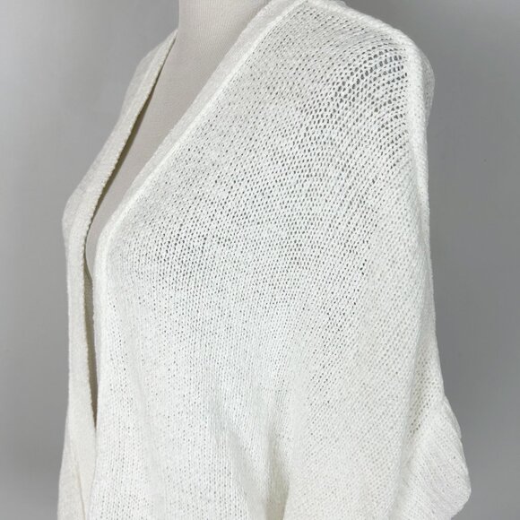 NEW Cable & Gauge Off White Knit Cardigan Sweater Relaxed Size XL Women's - Picture 2 of 5